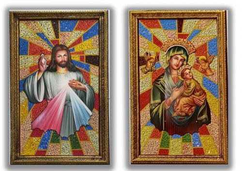 mosaic and glass work